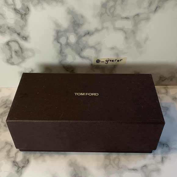 Tom Ford Brown Velvet Sunglasses Hard Case w Cloth and Box - Picture 9 of 14